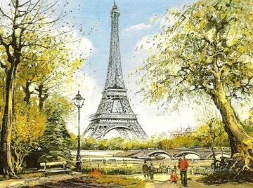st003B impressionism scenes Parisian Oil Paintings